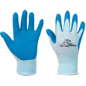 CHUNKY kesztyű nylon, latex tenyér kék 4