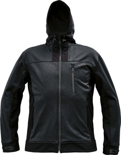 HUYER SOFTSHELL kabát fekete XS