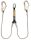 Energiaelnyelő Irudek 363 + 2 acél karabiner, fekete/sárga, 180cm