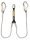Energiaelnyelő Irudek 363 + 3 acél karabiner, szürke/fekete, 100cm