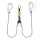 Energiaelnyelő Irudek 373 + 3 acél karabiner, szürke/fekete, 140cm