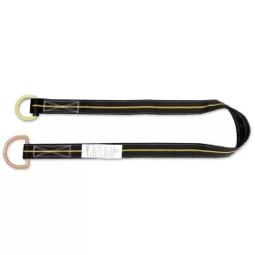   Hevederszalag Irudek Cta01 2 alumunium gyűrűvel, fekete/sárga, 1,2m