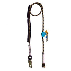 Biztosító kötél Irudek 237, fekete/sárga, 2m