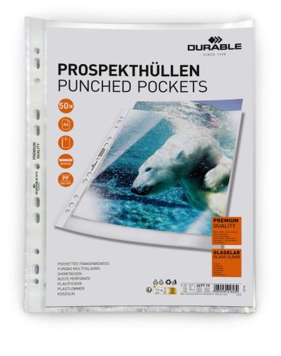 Lefűzhető genotherm PREMIUM A4 víztiszta PP bag of 50