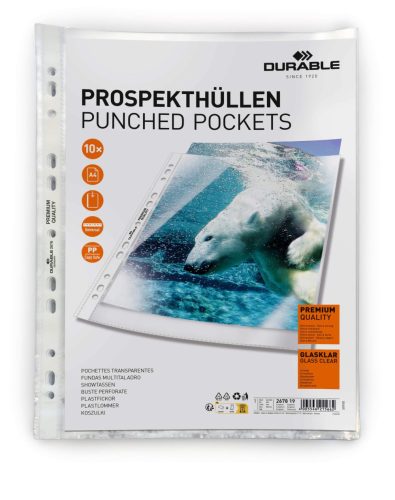 Lefűzhető genotherm PREMIUM A4 víztiszta PP 10 db zacskóban