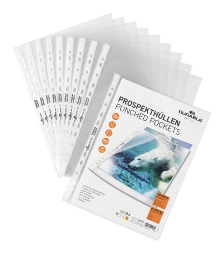 Lefűzhető genotherm PREMIUM A4 víztiszta PP 10 db zacskóban