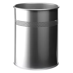 Papírkosár fém 15 l kerek perforált 30 mm