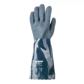 MÁRTOTT POLIMER KESZTYŰ, ZÖLD, VEGYSZERÁLLÓ, 40CM_8