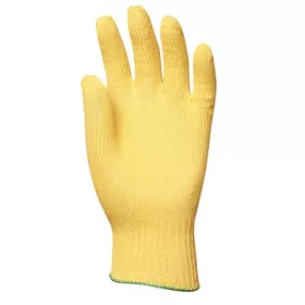   KÖTÖTT VÉKONY SÁRGA KEVLAR KESZTYŰ, VÁGÁSBIZTOS, HŐÁLLÓ_7