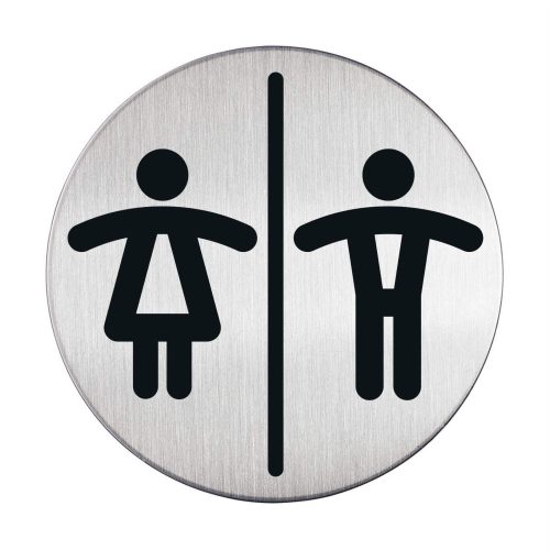 PICTO "Női/Férfi WC" Ø 83 mm
