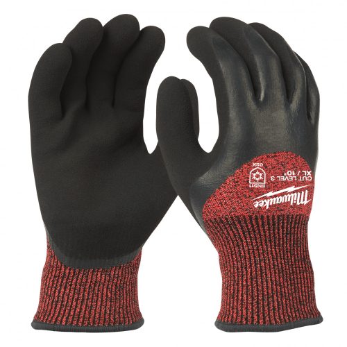 Vágásbiztos védőkesztyű-Téli verzió - 3/C  -XL/10 -1pár