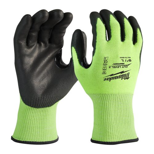 Nagy kiszerelésű Vágásbiztos védőkesztyű HIVIS  3/C - L/9 - 144 pár