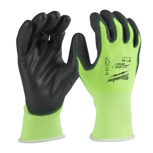 Hi-Vis Vágásbiztos kesztyű 1/A   - M/8 - 1 pár