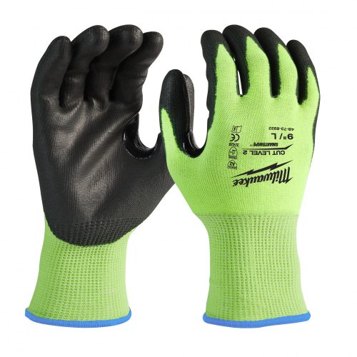 Hi-Vis Vágásbiztos kesztyű 2/B   - XL/10 - 1 pár