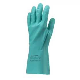   MÁRTOTT ZÖLD NITRIL KESZTYŰ, VEGYSZERÁLLÓ, 33CM/0,46MM_10