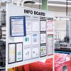 Bemutatótábla tartó VARIO® MAGNETIC WALL 5