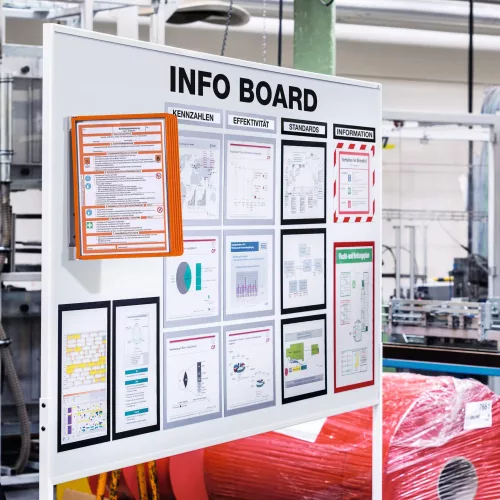Bemutatótábla tartó VARIO® MAGNETIC WALL 5