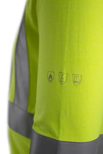 EKHI HOSSZÚ UJJÚ FLUO SÁRGA LÁNGÁLLÓ ÉS ANT. PÓLÓ_3XL