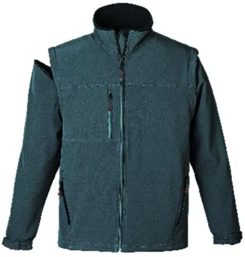 YANG 2/1 LEVEHETŐ UJJÚ FÉRFI SOFTSHELL KABÁT SZÜRKE_2XL