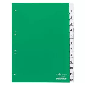 Elválasztólap A4 12 részes 1-12 fedlappal