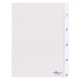   Elválasztólap A4 5 részes fedlappal, lefűzhető 80x80x80 mm