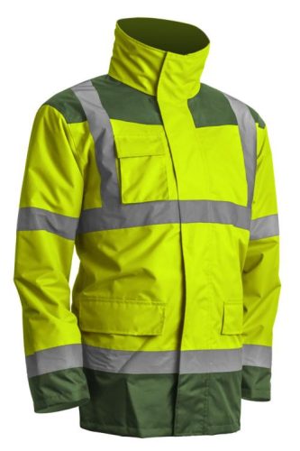ÚJ! KANATA 4/1 HI-VIZ SÁRGA/ZÖLD PE KABÁT_2XL