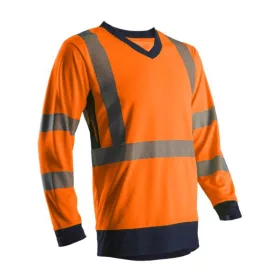 ÚJ! SUNO HI-VIZ NARANCS HOSSZÚ UJJÚ PÓLÓ_S