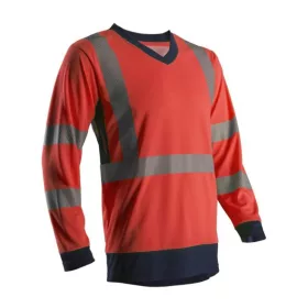 SUNO HI-VIZ PIROS HOSSZÚ UJJÚ PÓLÓ_S