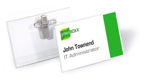 Névkitűző szett 54x90 mm kombi klippel