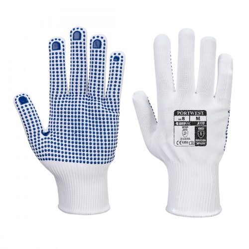 Nylon PVC pontozott kesztyű