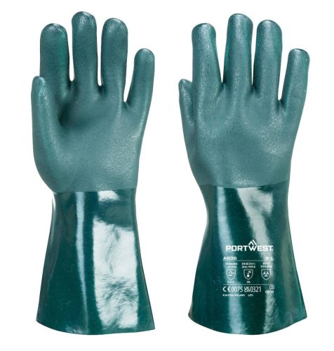Duplán mártott PVC védőkesztyű 35cm
