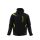 Sara Comfort Winter bélelt softshell hosszú kabát fekete-sárga