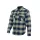 Sara Western Rancher flaneling - navy kék - szürke kockás
