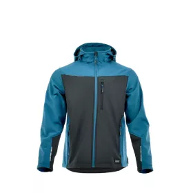 Sara Comfort Plus softshell kabát fekete-petrol kék