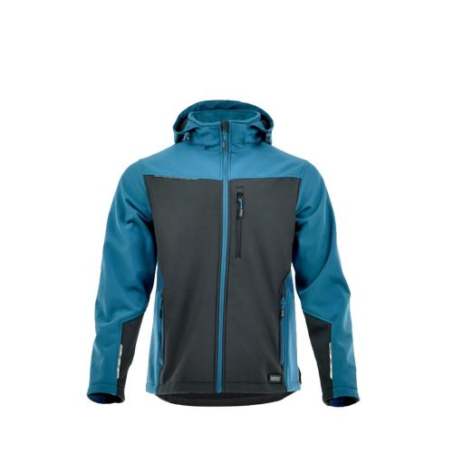 Sara Comfort Plus softshell kabát fekete-petrol kék
