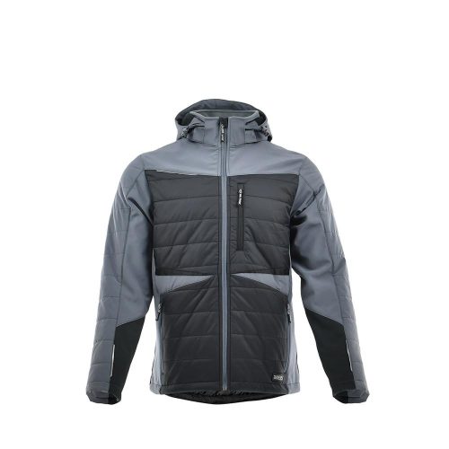 Sara Comfort Winter Hybrid bélelt kabát fekete-szürke