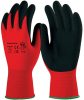 MÁRTOTT FEKETE LATEX, PIROS TEXTIL KÉZHÁTTAL_8 (csgt)
