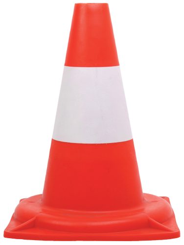 KÖZÚTI JELZŐBÓJA PIROS/FEHÉR 30CM
