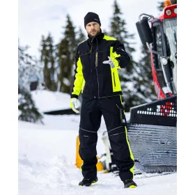 Kabát ARDON®NEON WINTER fekete-sárga XS