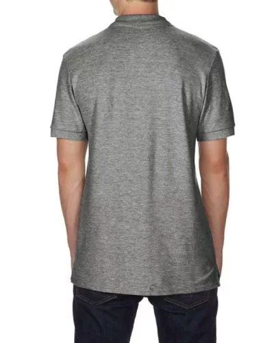 PREMIUM COTTON® ADULT DOUBLE PIQUÉ POLO Graphite Heather 2XL