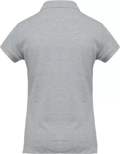 LADIES' SHORT-SLEEVED POLO SHIRT OXFORD GREY-L